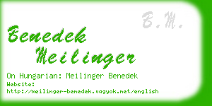 benedek meilinger business card